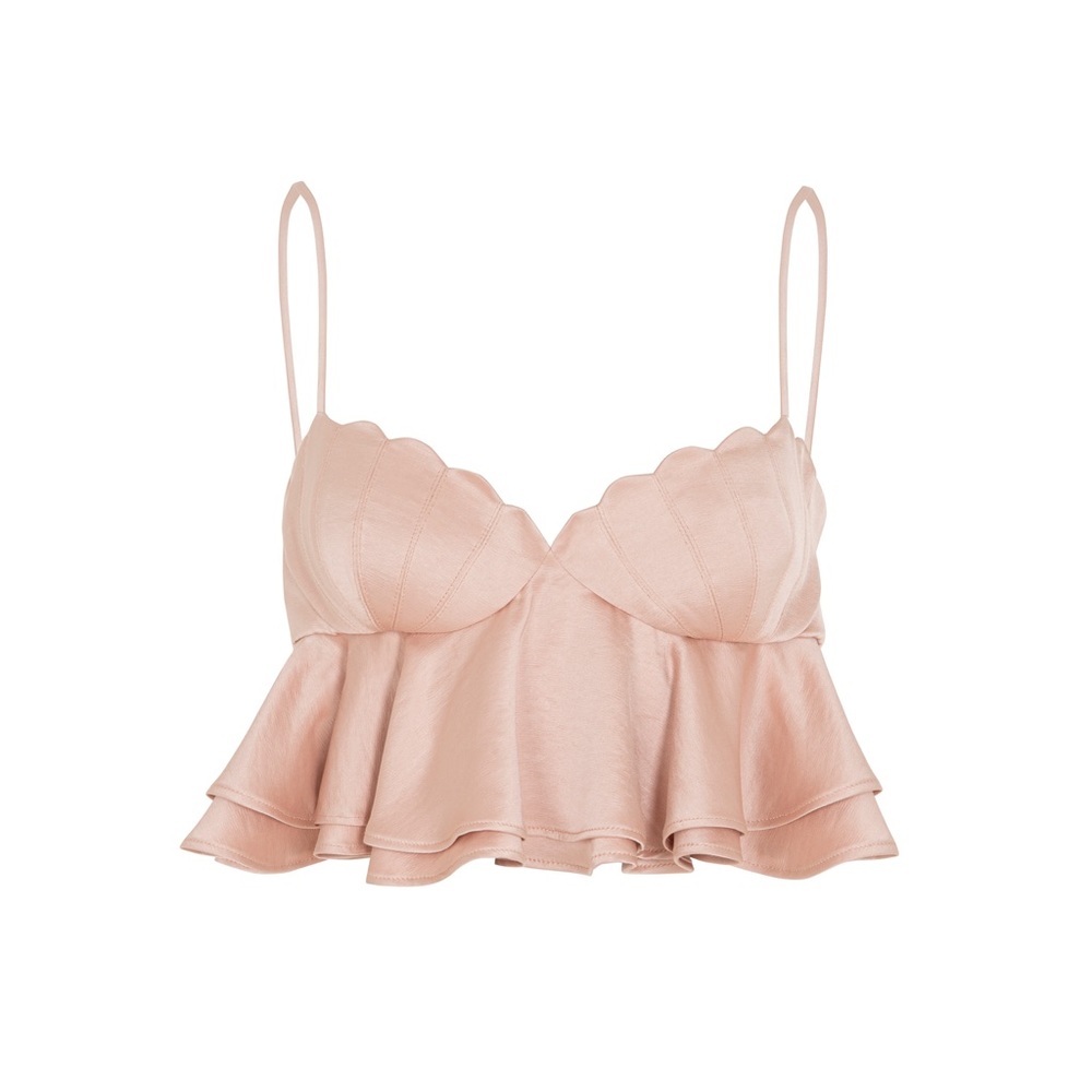 Shell top camisole in satin